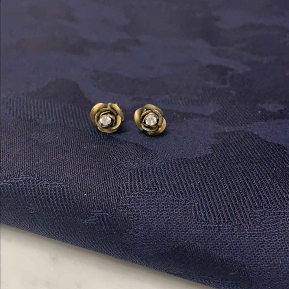 Juicy bronze rose diamond studs